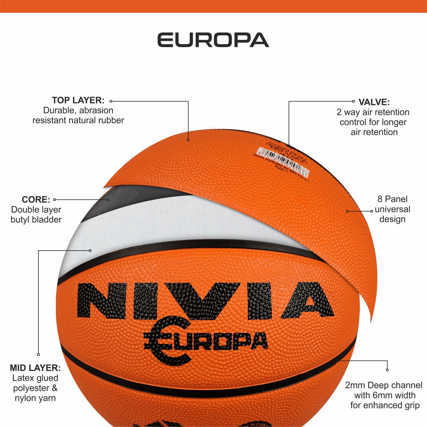 Europa Basketball Size 5