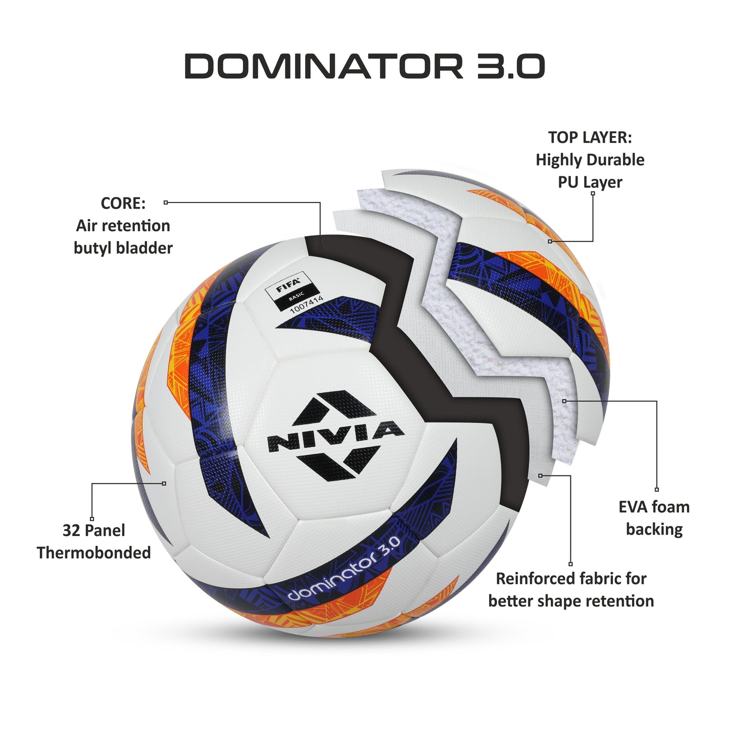 Dominator 3.0 FIFA Certified Football