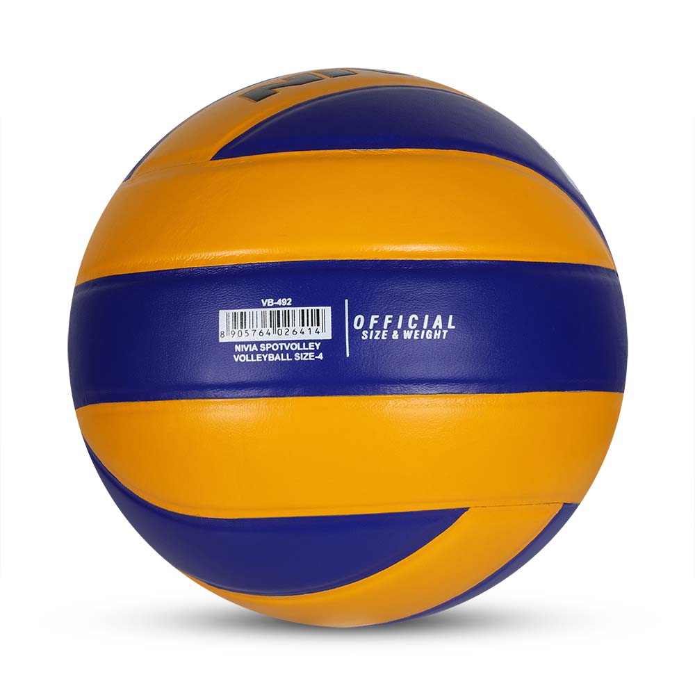 SPOTVOLLEY Match Volleyball, Genuine Leather, As per VFI Standard