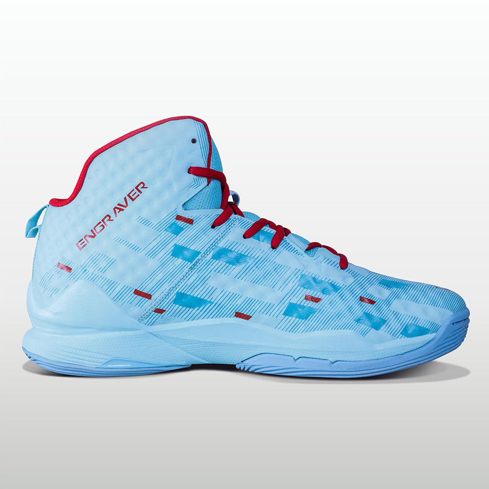 Sky Blue / Red