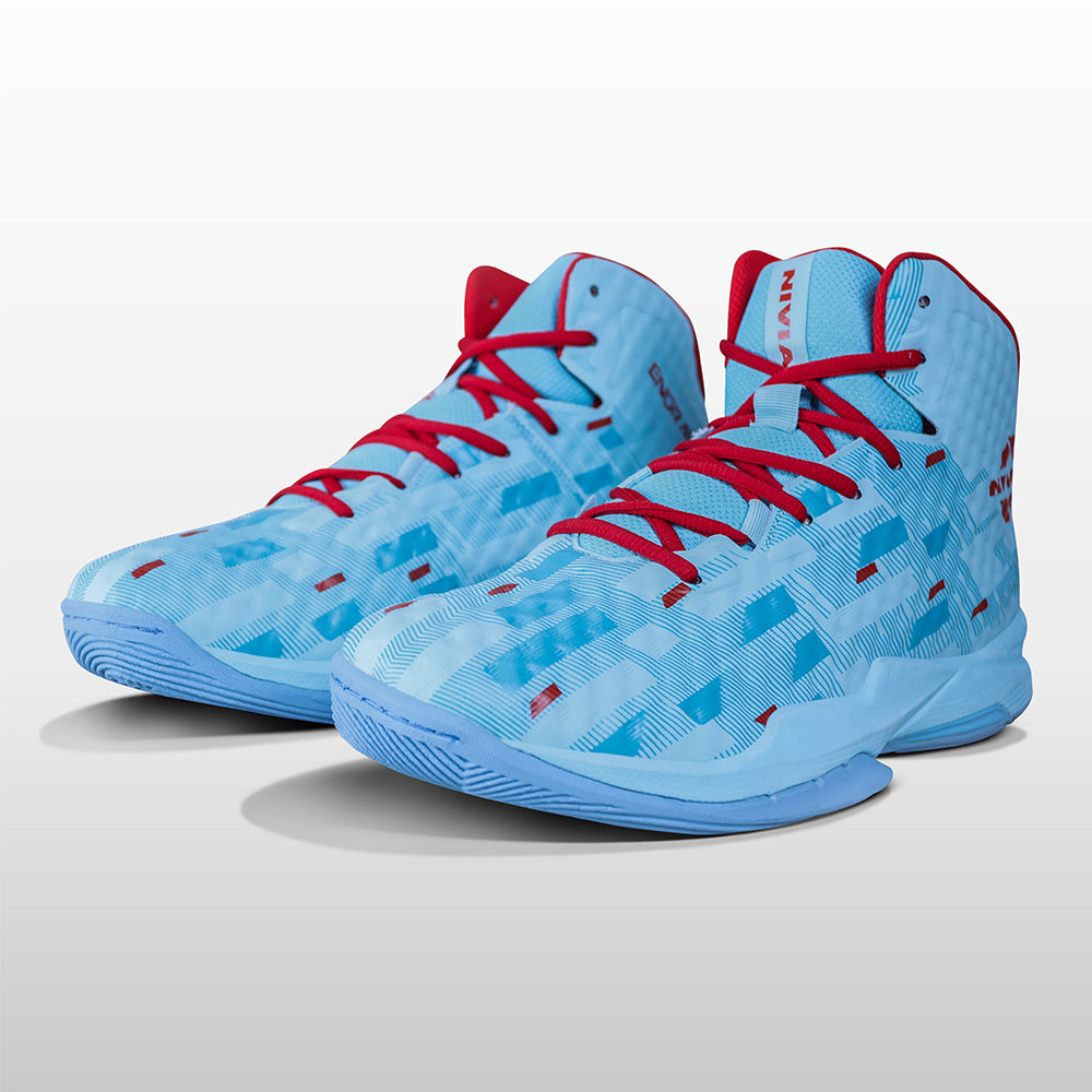 Sky Blue / Red
