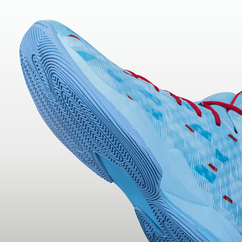 Sky Blue / Red