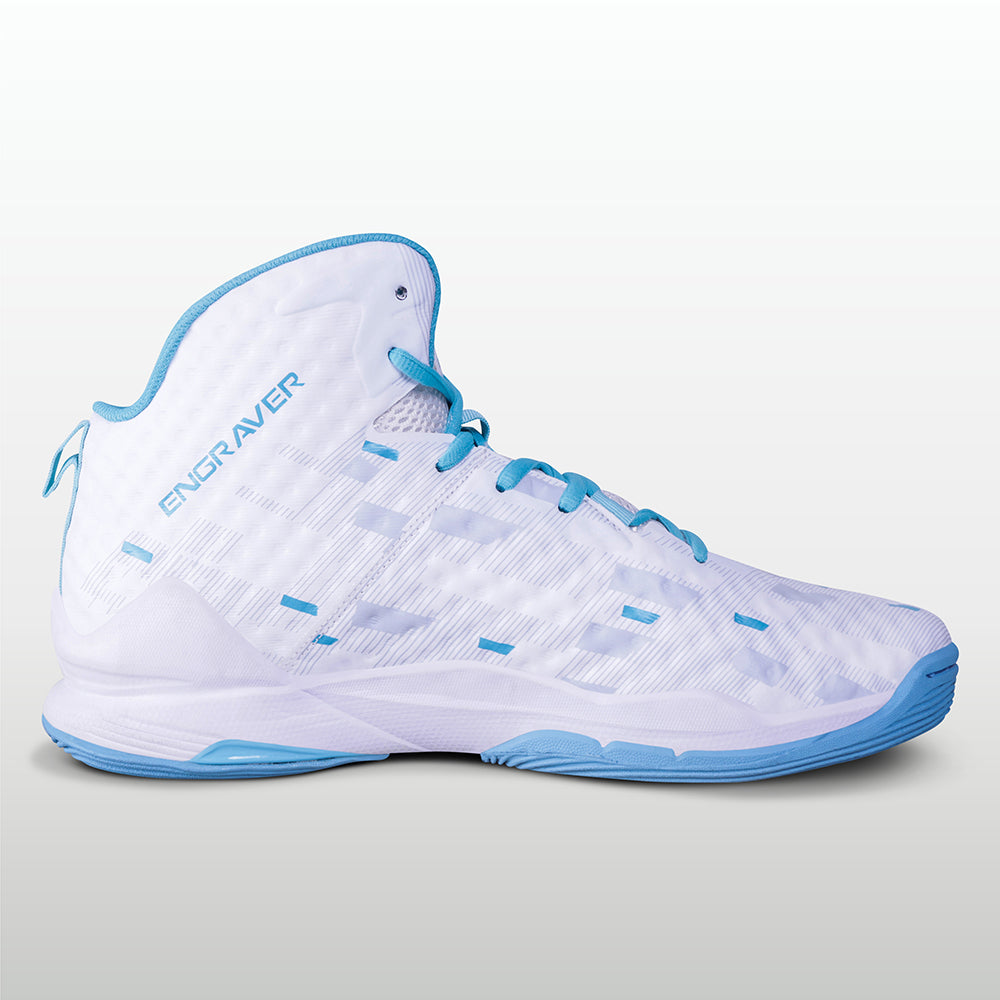 White / Sky Blue