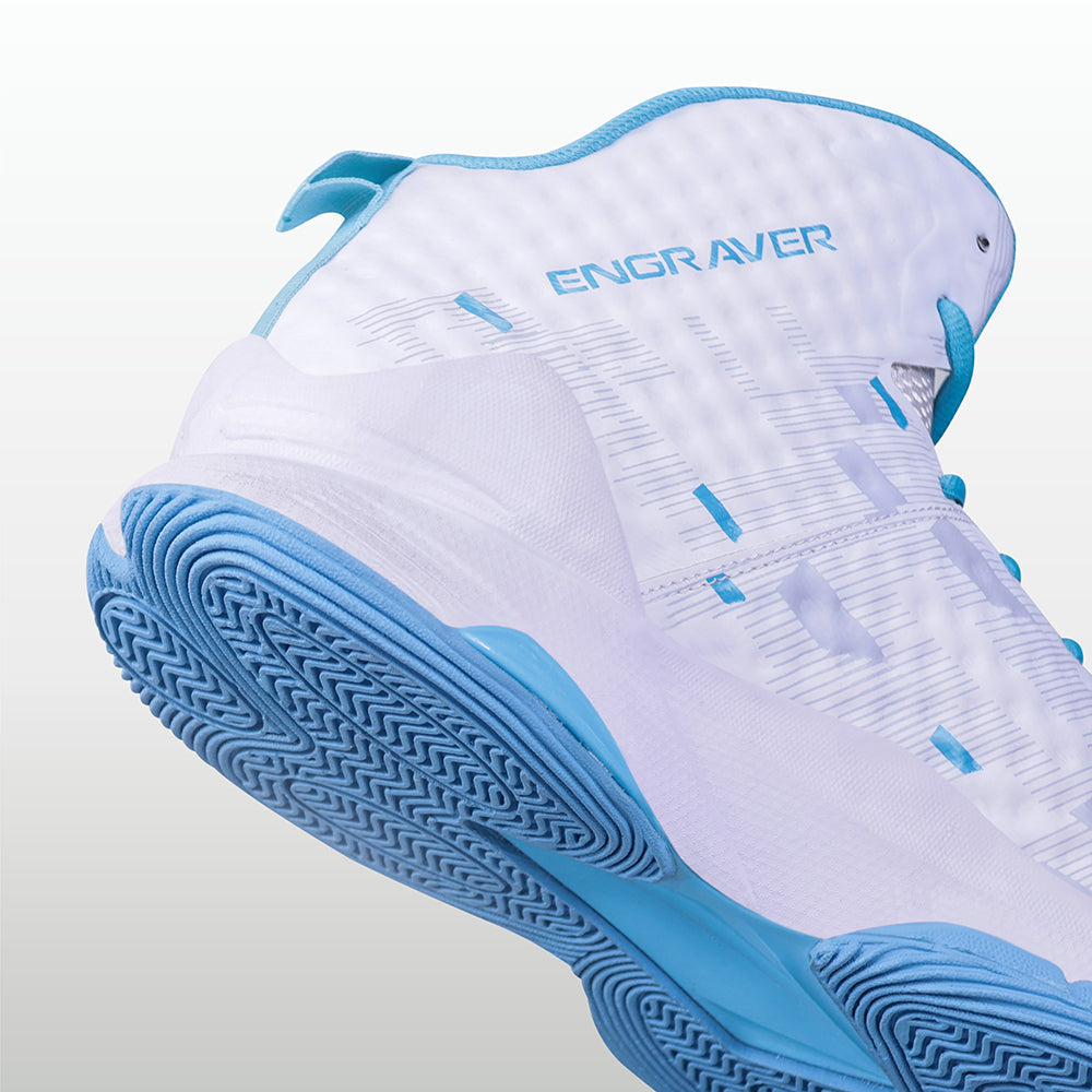 White / Sky Blue
