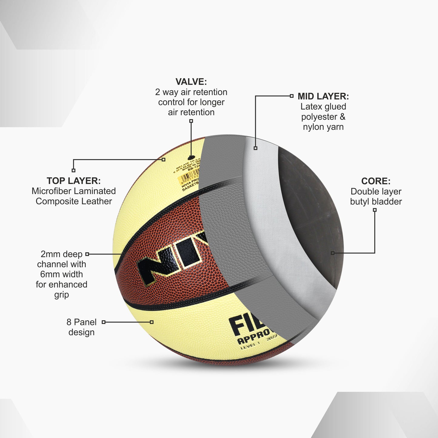 Pro Touch 2.0 8 Panel Basketball