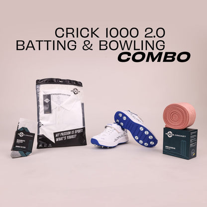 Crick 1000 2.0 Batting and Bowling Saving Combo