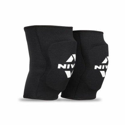 NIVIA Volleyball Knee Support with PU Foam Pad - (Pair) , Knee Braces & Sleeves, For Performance Enhancement Available in Large & Black Color , Used for All kind of impact Sports