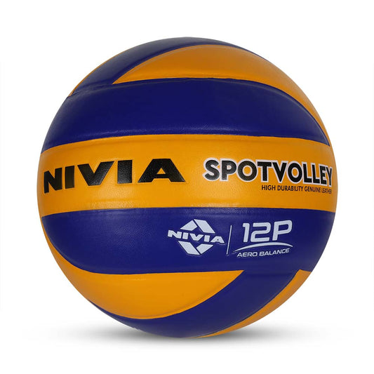 SPOTVOLLEY Match Volleyball, Genuine Leather, As per VFI Standard