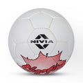 NIVIA SHOOTING BALL, Match Ball, 32 Panels, Durable & Soft PU Leather Cover Hand-Stitched with Smooth Surface Matt, Latex Bladder, Match Ball Standard, Made for Tournaments , to Play on All Kind of Indoor & Outdoor Surfaces