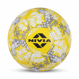 NIVIA KORF BALL, Match Ball, 32 Panels, Durable Rubber Cover Hand-Stitched with Smooth Surface Matt, Latex Bladder, Match Ball Standard, Made for Tournaments , to Play on All Kind of Indoor & Outdoor Surfaces