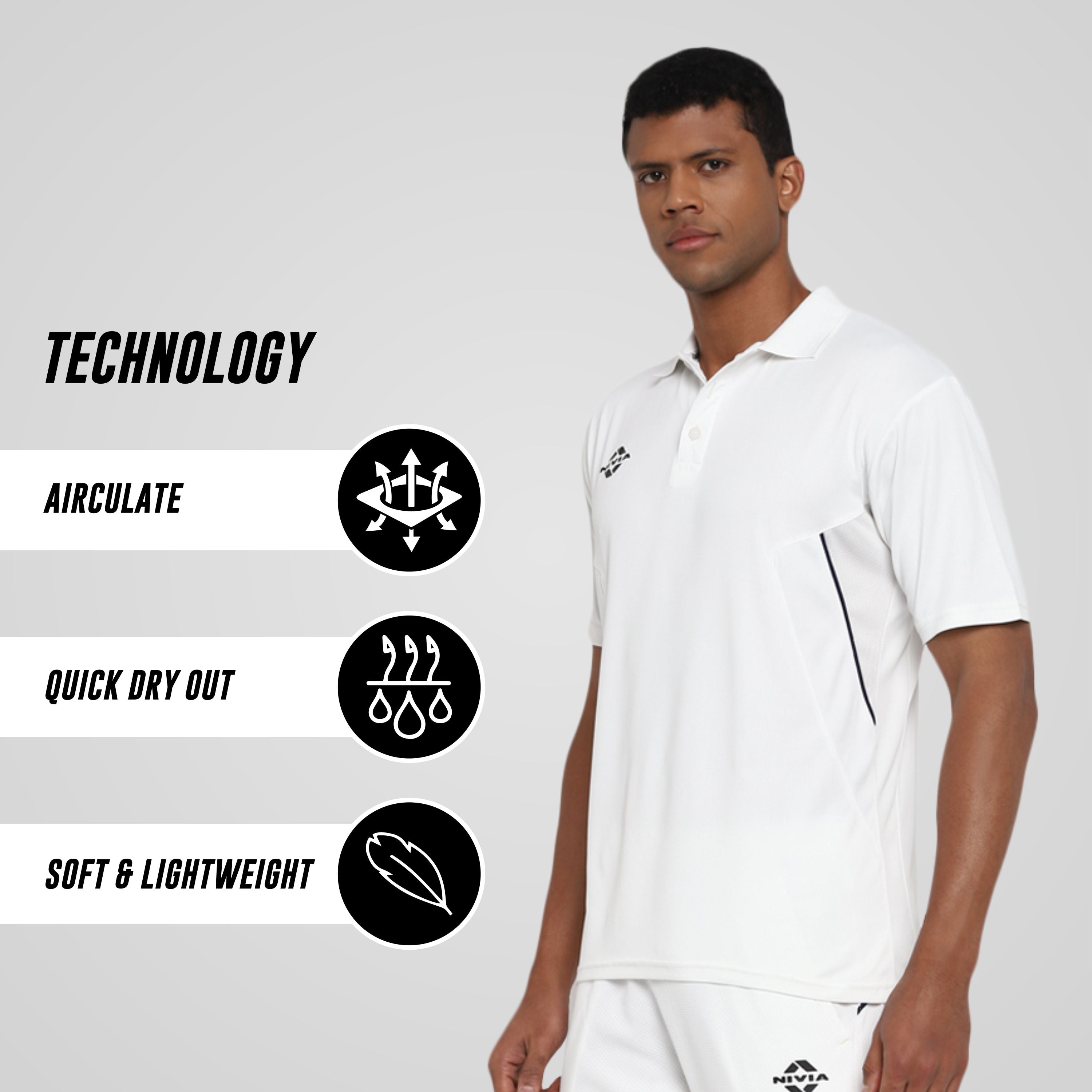 Nivia Crick 1000 Half Sleeve Jersey