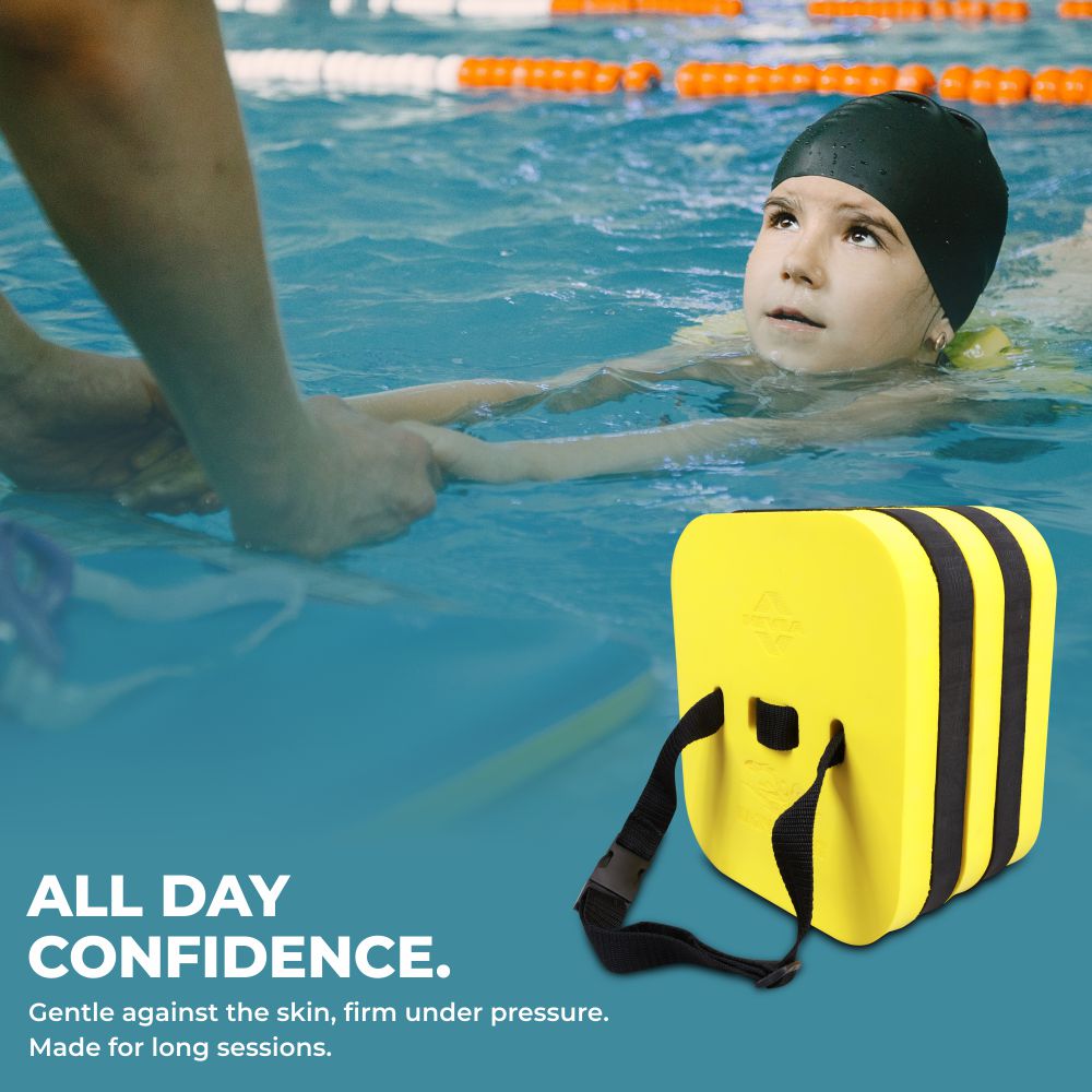 Nivia Eazy Float, Training Equipment, Swimming Equipment For Kids/Adults - Yellow/Black