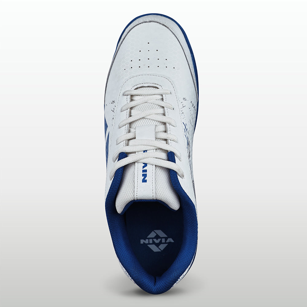 WHITE / DAPHNE BLUE