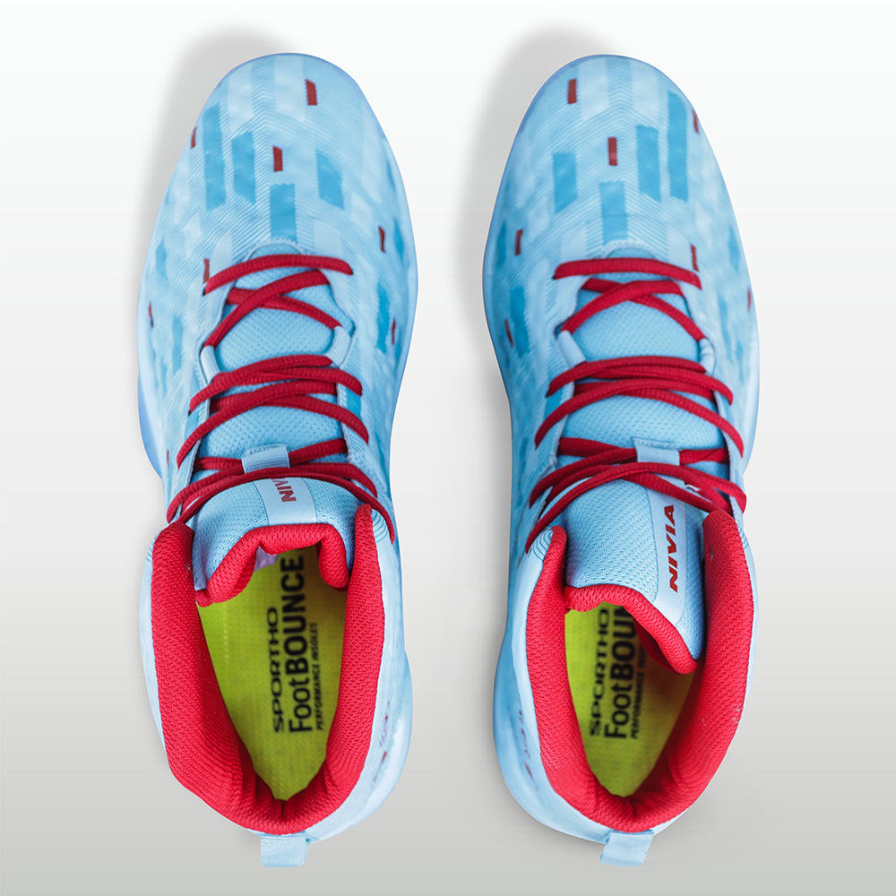 Sky Blue / Red