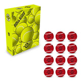 Cricket Tennis Ball Heavy (Pack of 12)—Red