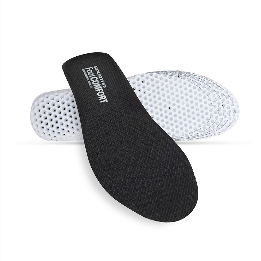 NIVIA Foot Comfort Insole , Insoles , For Cushioning & Comfort Available in Adult (UK 6-11) – EU 39-46 & Black Color , Used for Foot Care