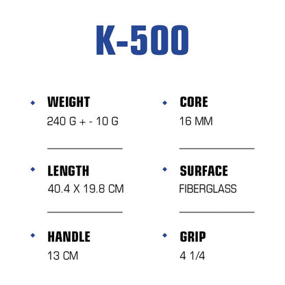 K-500 Pickleball Paddle - Blue