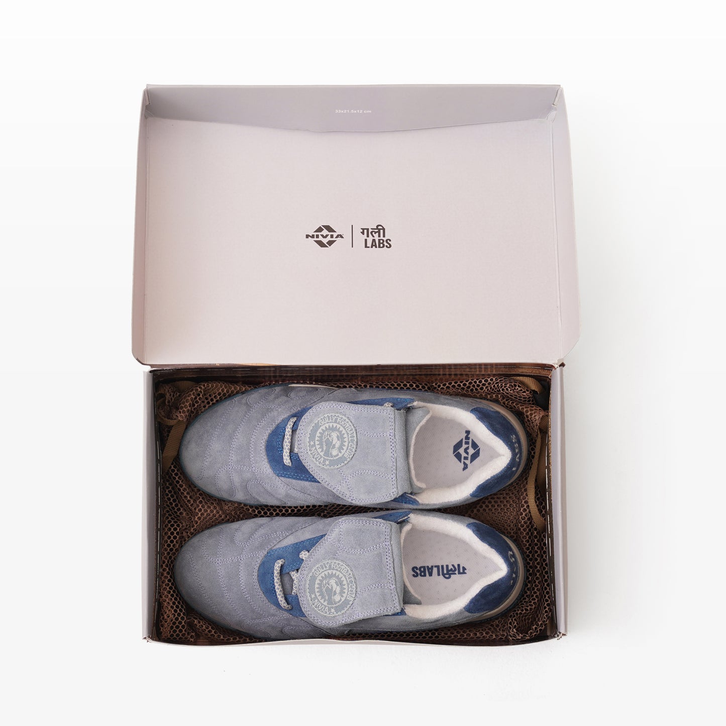 Gully Labs × NIVIA Barefoot Blue Sneakers