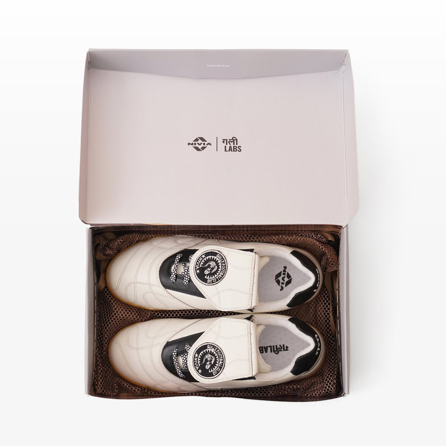 Gully Labs × NIVIA Sova White Sneakers