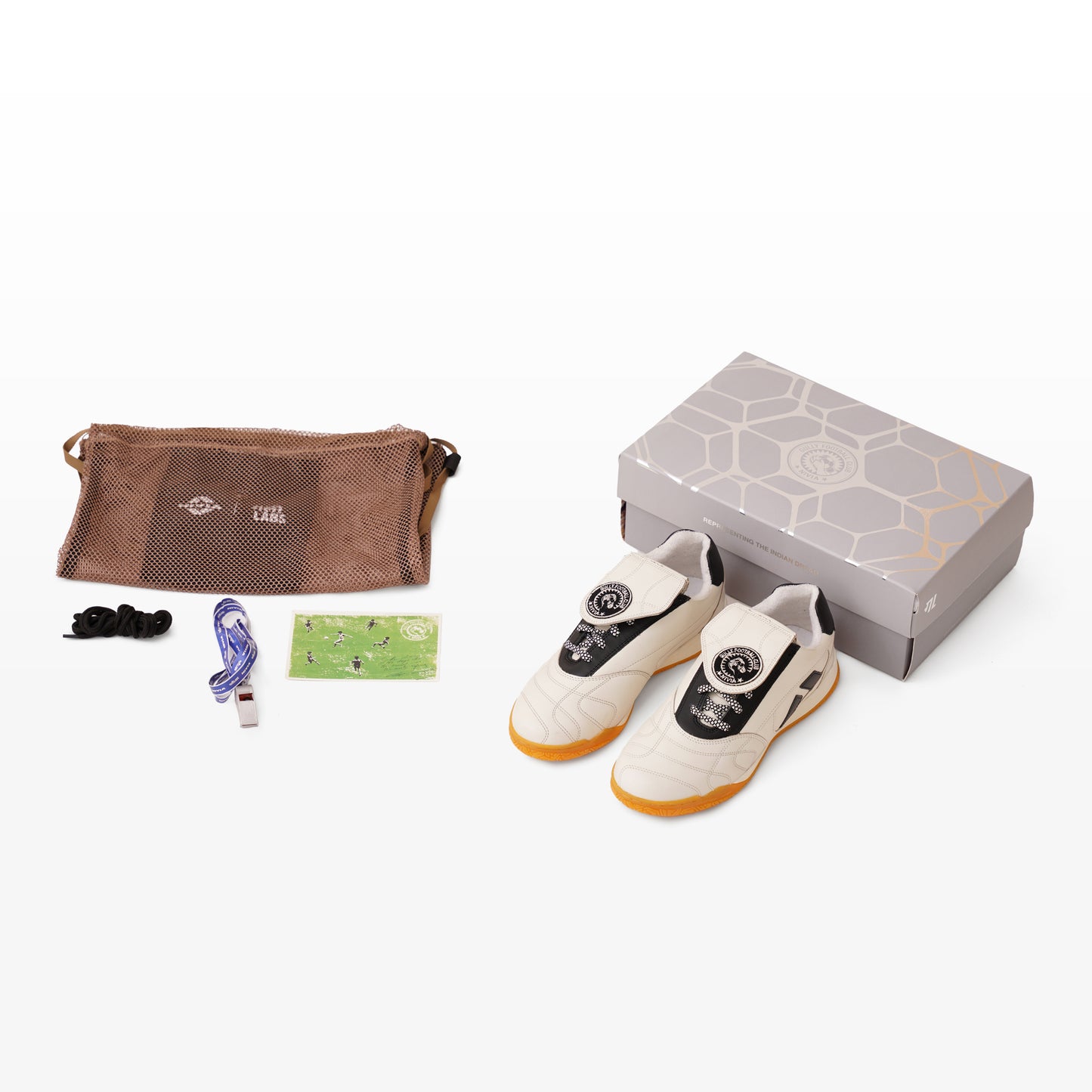 Gully Labs × NIVIA Sova White Sneakers