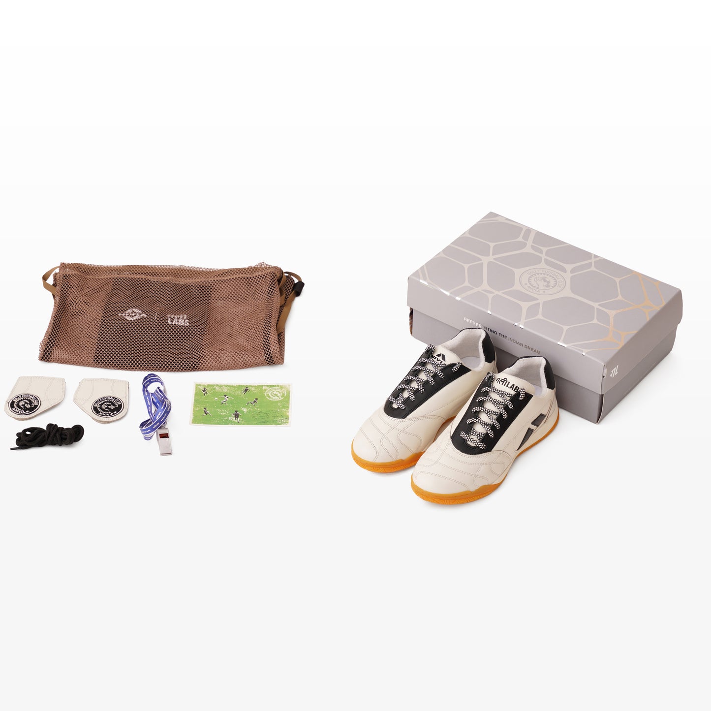 Gully Labs × NIVIA Sova White Sneakers