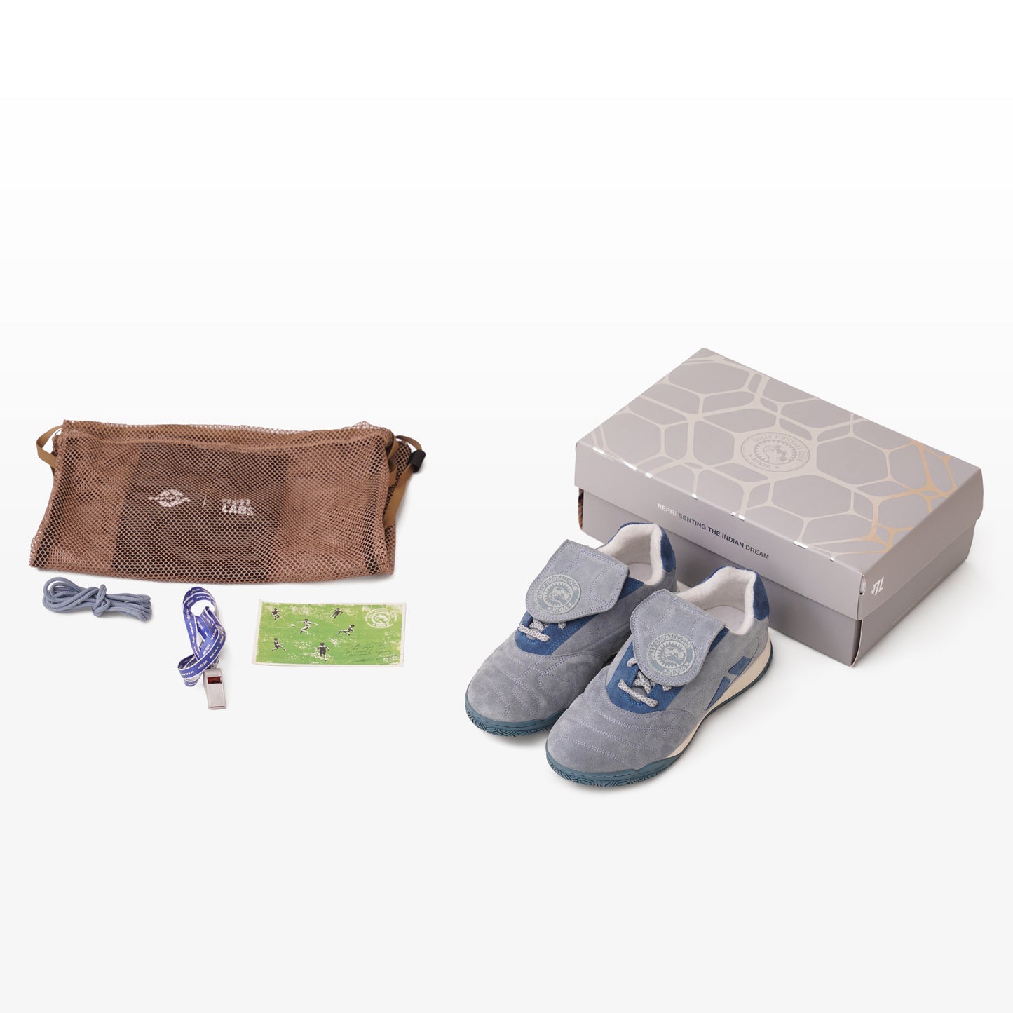 Gully Labs × NIVIA Barefoot Blue Sneakers